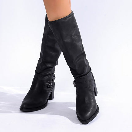 Stylvolle En Gemaklike Gespe Chunky Hak Damesstewels
