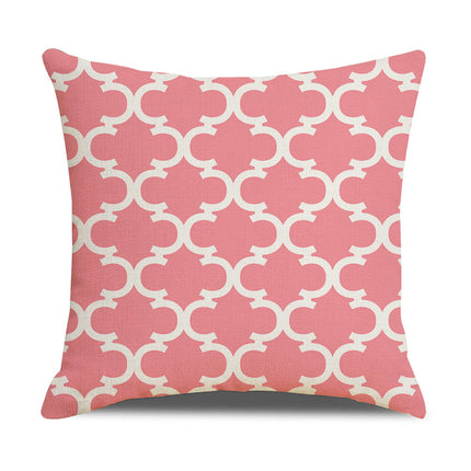 Oorgrens-kussingsloop Eenvoudige Geometrie Warmverkope Linne Kussingsloop Sofa Kussing Huishoudelike Items