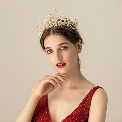 Meerlaagse Ryskrale Strass Bruidshoofbedekking