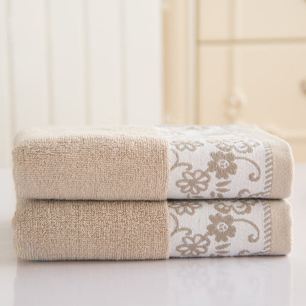 Wisteria blom katoen 32-draad jacquard absorberende handdoek