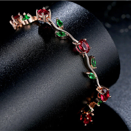Geplateerde kristal damesarmband