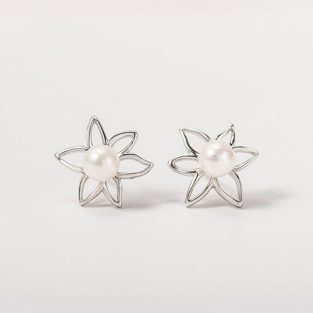 Blomkrale Hipo-allergene Wit Sampioen Studs