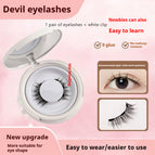 UBS033 / 1pair Eyelash Plus White Clip