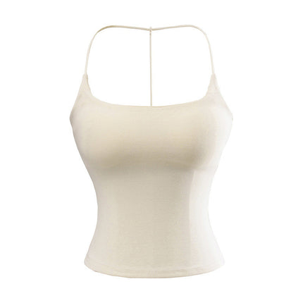 Solid Color Pure Desire Style Slim-fit Detachable Chest Pad Sling