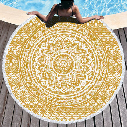 Gedrukte strandhanddoek mikrovesel