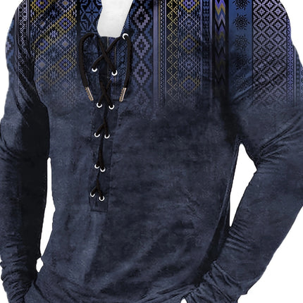 European And American Sports Long Sleeved Men's Print