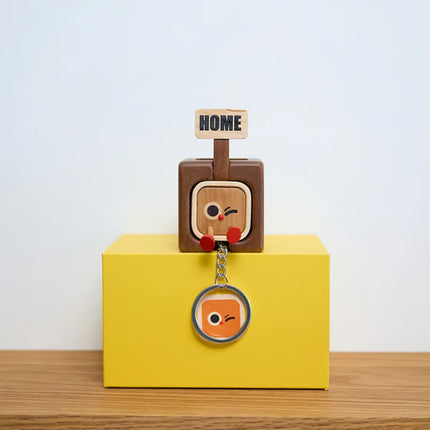 Magnetiese Hout Sleutelhouer Kreatiewe Yskasmagneet