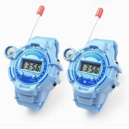 'n Paar Kinderspeelding-Walkie-talkie Horlosie Langafstand HD Draadlose Oproep