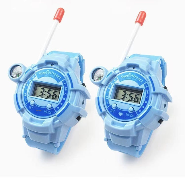 'n Paar Kinderspeelding-Walkie-talkie Horlosie Langafstand HD Draadlose Oproep