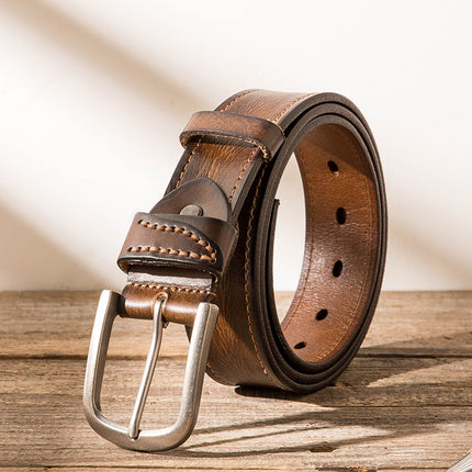 Layer Cowhide Men's Belt Cart Line