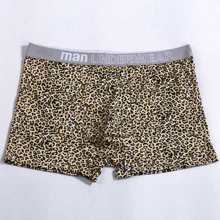Men's Large Size Loose Leopard Print Comfortable Loose Underwear
