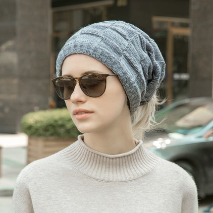 Multifunctional plus cashmere knitted hat