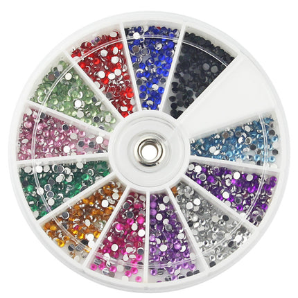 Diamant vals naels huishoudelike rhinestones 12 kleure