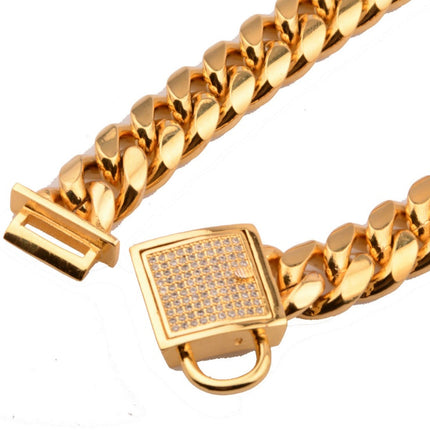 Stainless steel titanium steel gold encryption chain