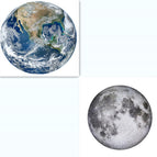 Moon and Earth