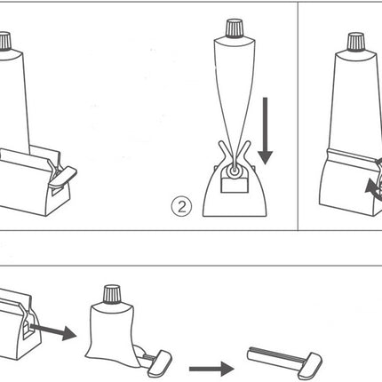 Toothpaste Squeezer Plastic Toiletries
