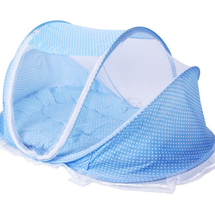 Baby foldable encrypted zipper mosquito net