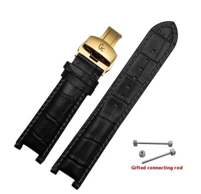 Simple Home Butterfly Clasp Cowhide Watch Strap