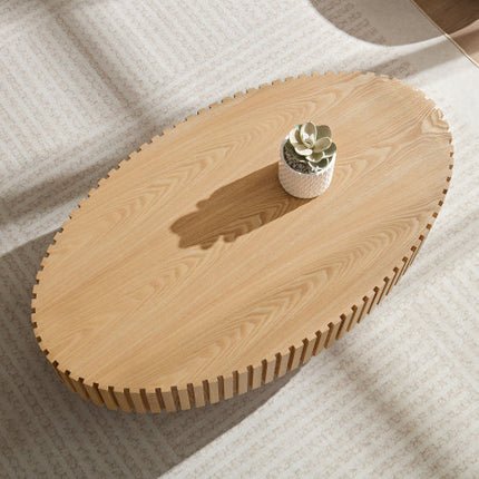 Moderne Handgemaakte Trommelkoffietafel