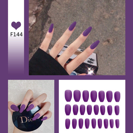 Nail Art Scrub Ballet Fake Nails