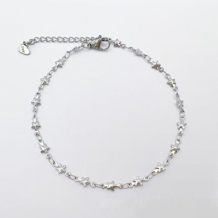 European And American Style Fashion Special-interest Stainless Steel Anklets Love Anklet Multi-style Ins