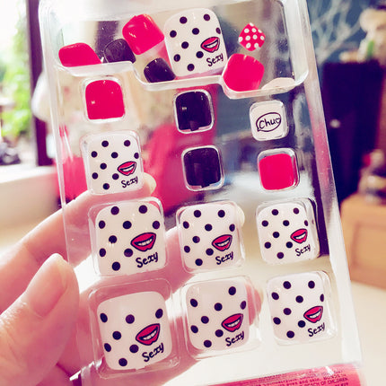 Pro Artificial Acrylic Toe Nails 24pcs Patch