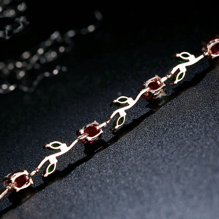 Geplateerde kristal damesarmband