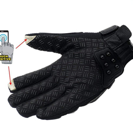Motorcycle With Touch Riding Gloves