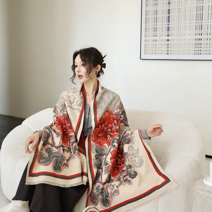 Autumn And Winter High Sense Office Shawl Dual-use Korean Style