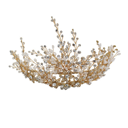 Meerlaagse Ryskrale Strass Bruidshoofbedekking