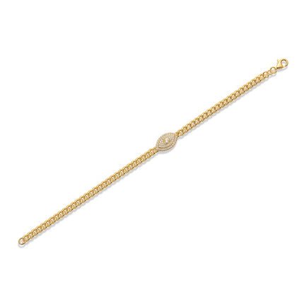 Gestel Met Topgehalte Moissanite, Is Hierdie Luukse En Modieuse Lig Luukse Tendens Juweliersware Silwer Armband S925 Silwer-verguld Met Goud