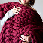 100x100cm / Wine red