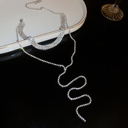 Diamantblom Kwassie-ketting Ligte Luukse Hoëgraadse Truiketting