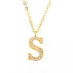 Gold S With Chain / 18k Gold Plating