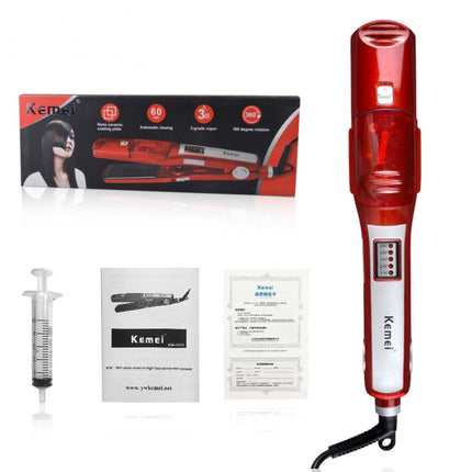 Haarreguitmaker groothandel elektriese spalk gemengde lot stoom bevogtigende reguit haarstok