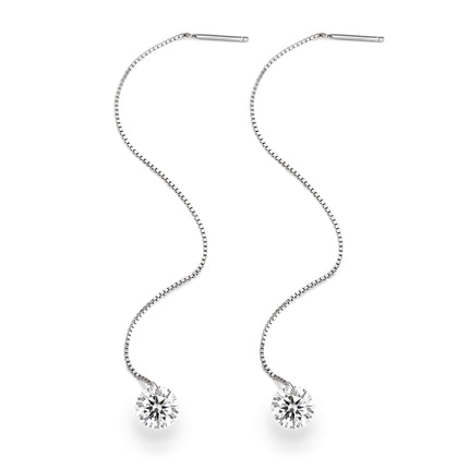 Top-quality Moissanite Luxury And Fashionable Light Luxury Jewelry Silver Stud Earrings S925 Silver Plated Platinum