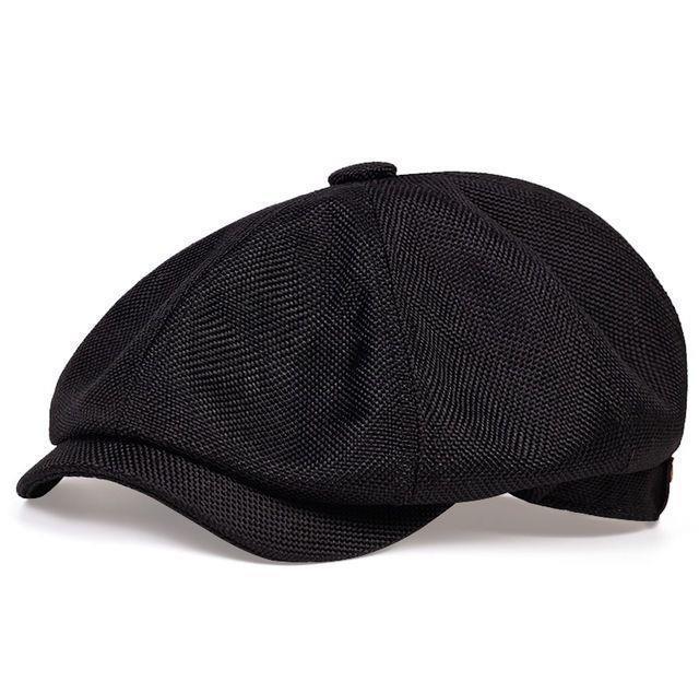 Men's Plus Size British Big Head Octagonal Hat