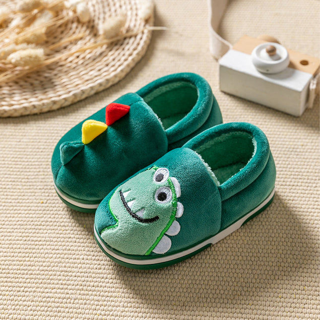 Children's Bags Heel Cartoon Dinosaur Plush Cotton Shoes