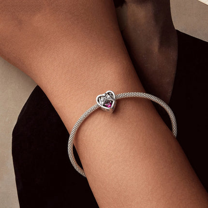 S925 Silver Love Eternal Agreement Beaded Diy Bracelet Accessories