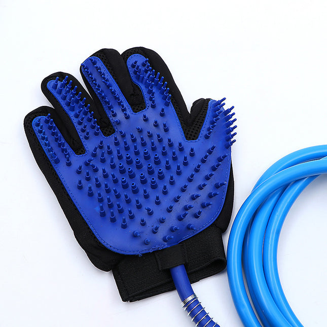 Pet Bath Massage Gloves Five-fingered Water Spray