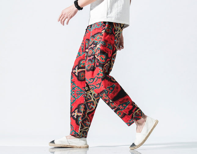 Chinese Style Small Foot Lantern Nine Pants