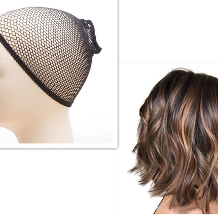 Wig female short curly hair