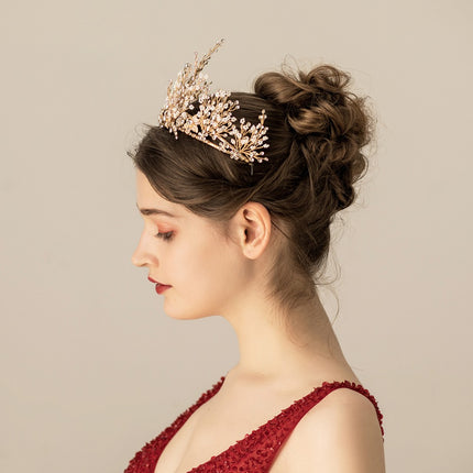 Meerlaagse Ryskrale Strass Bruidshoofbedekking