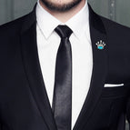 kroon blou strass / PT900