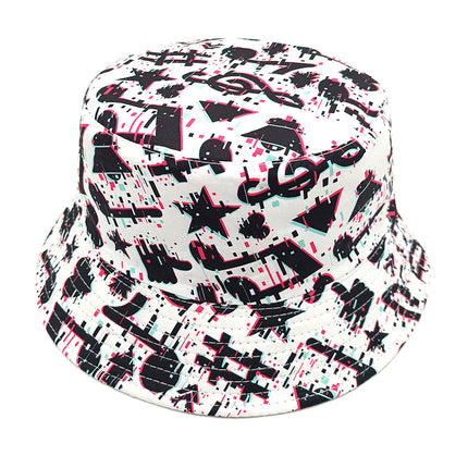 Musical Note Pattern Printing Bucket Hat European And American Summer Outdoor Travel