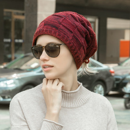 Multifunctional plus cashmere knitted hat