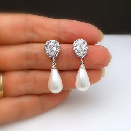 Water Drop Creative Drop Earrings Inlay