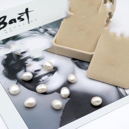 13mm Large Shaped Baroque Pearl Pendant Earring Set