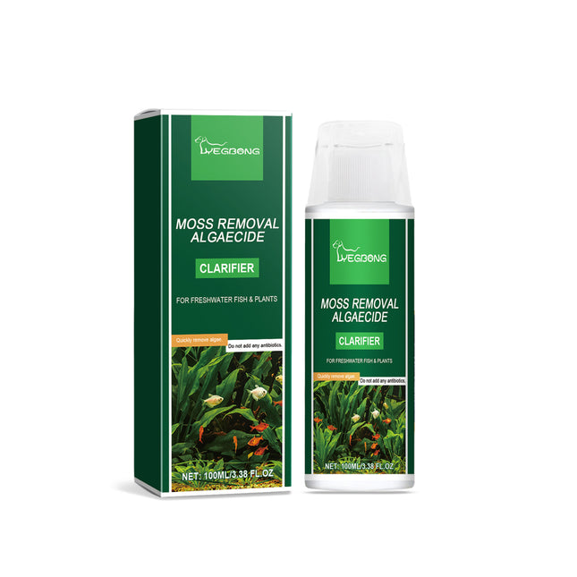 Yegbong Algae Removal Clarifier Clean Fish TanksGreen Brown Silk Algae, Black Hair Moss Algae Remover, Purify Water Without Harming Fish