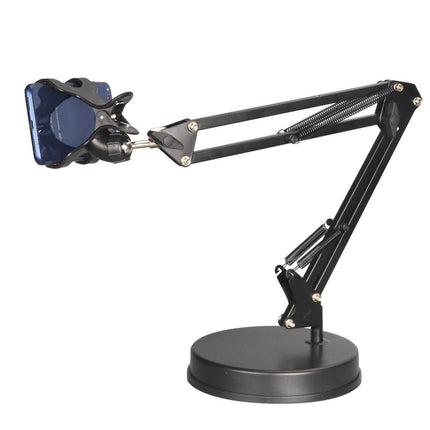 Compatible with Apple, Universal Mobile Phone Holder 360 Degree Rotating Long Arms For IPad Mini Desktop Bed Lazy Bracket Phone Stand Metal Clamp